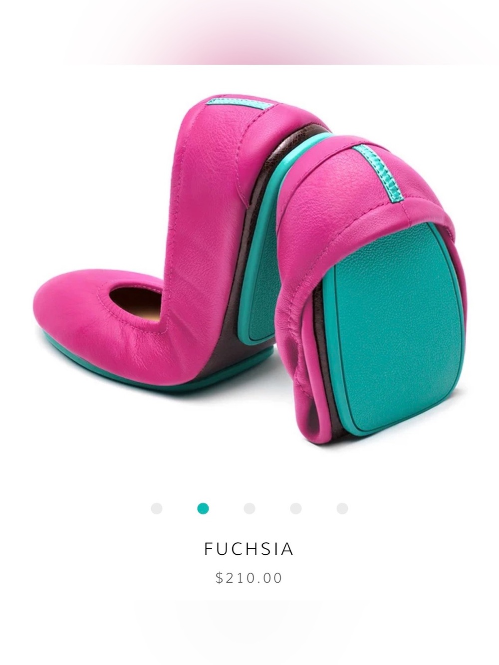 BNIB Fuschia Tieks - women’s 6 - Picture 2 of 8